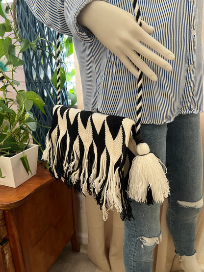 Chevron Handwoven Shoulder Bag