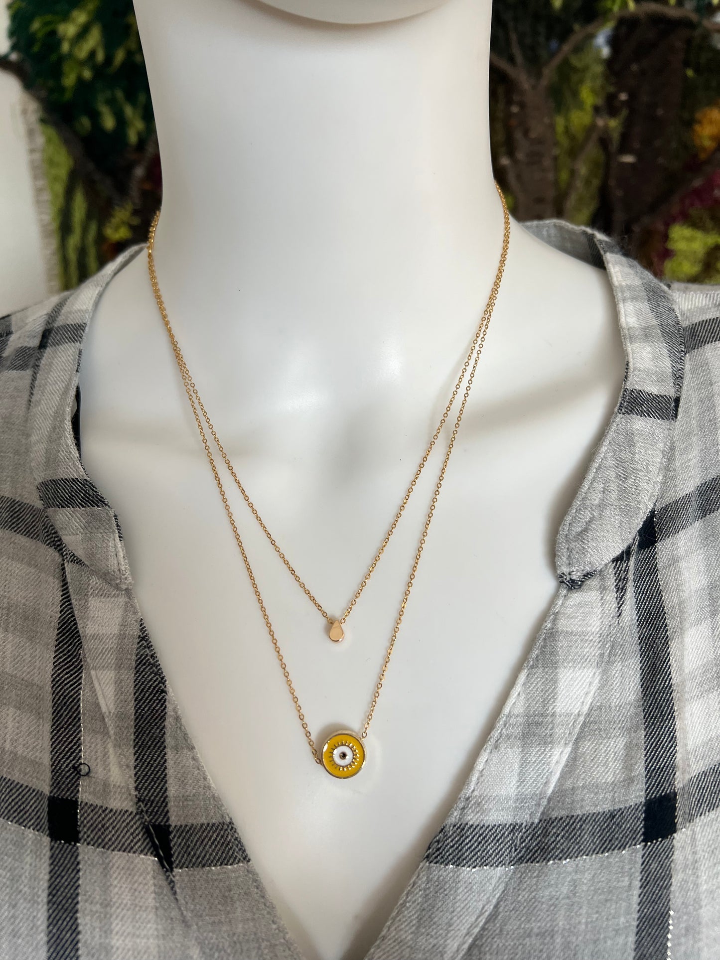 Minimalist Evil Eye Necklace