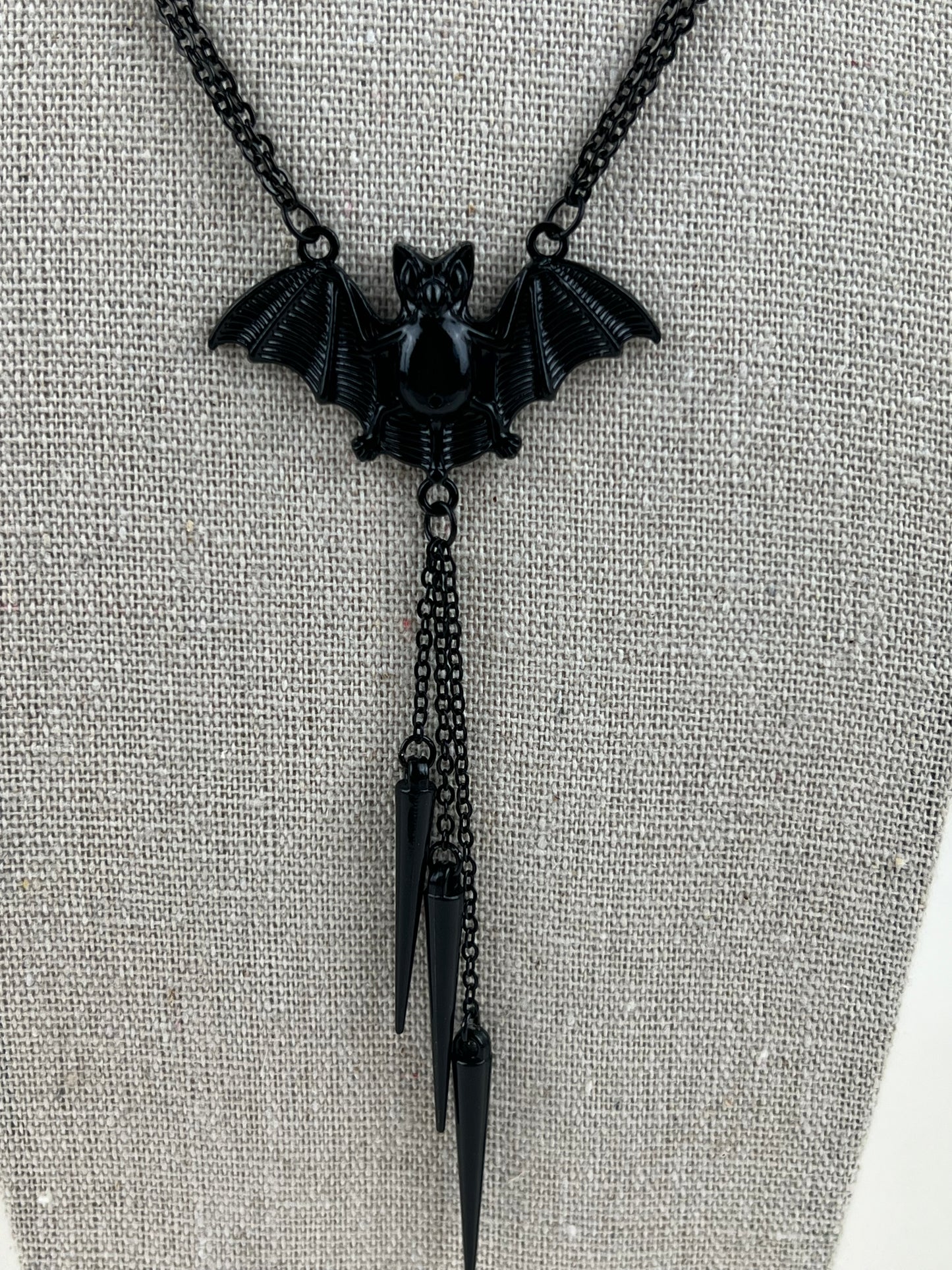 Classic Black Goth Statement Necklace