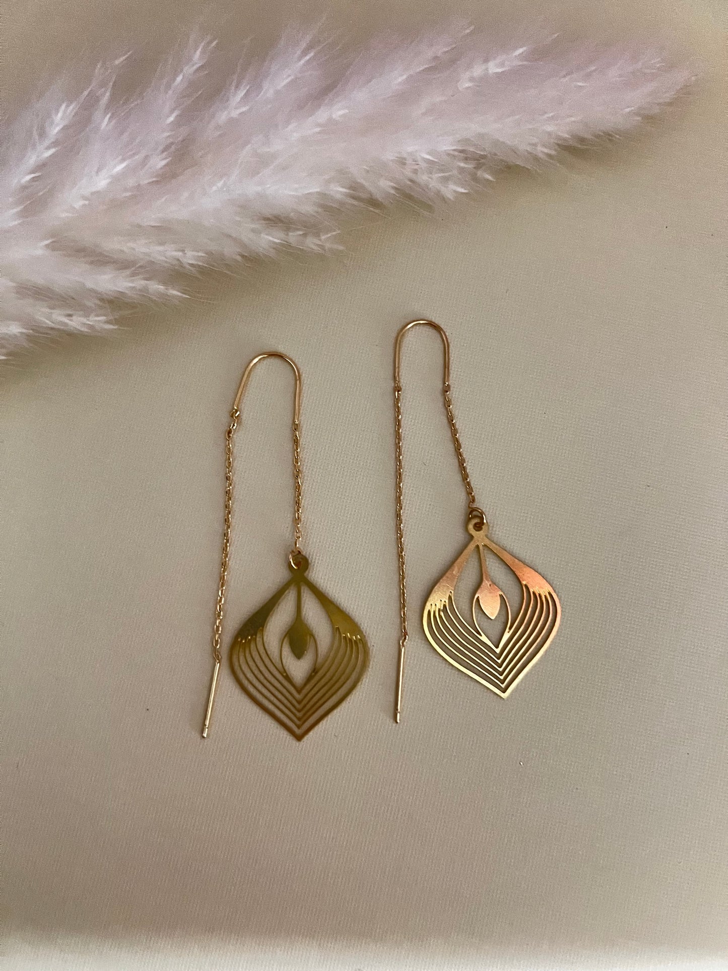 Art Deco-Inspired Drop Earrings