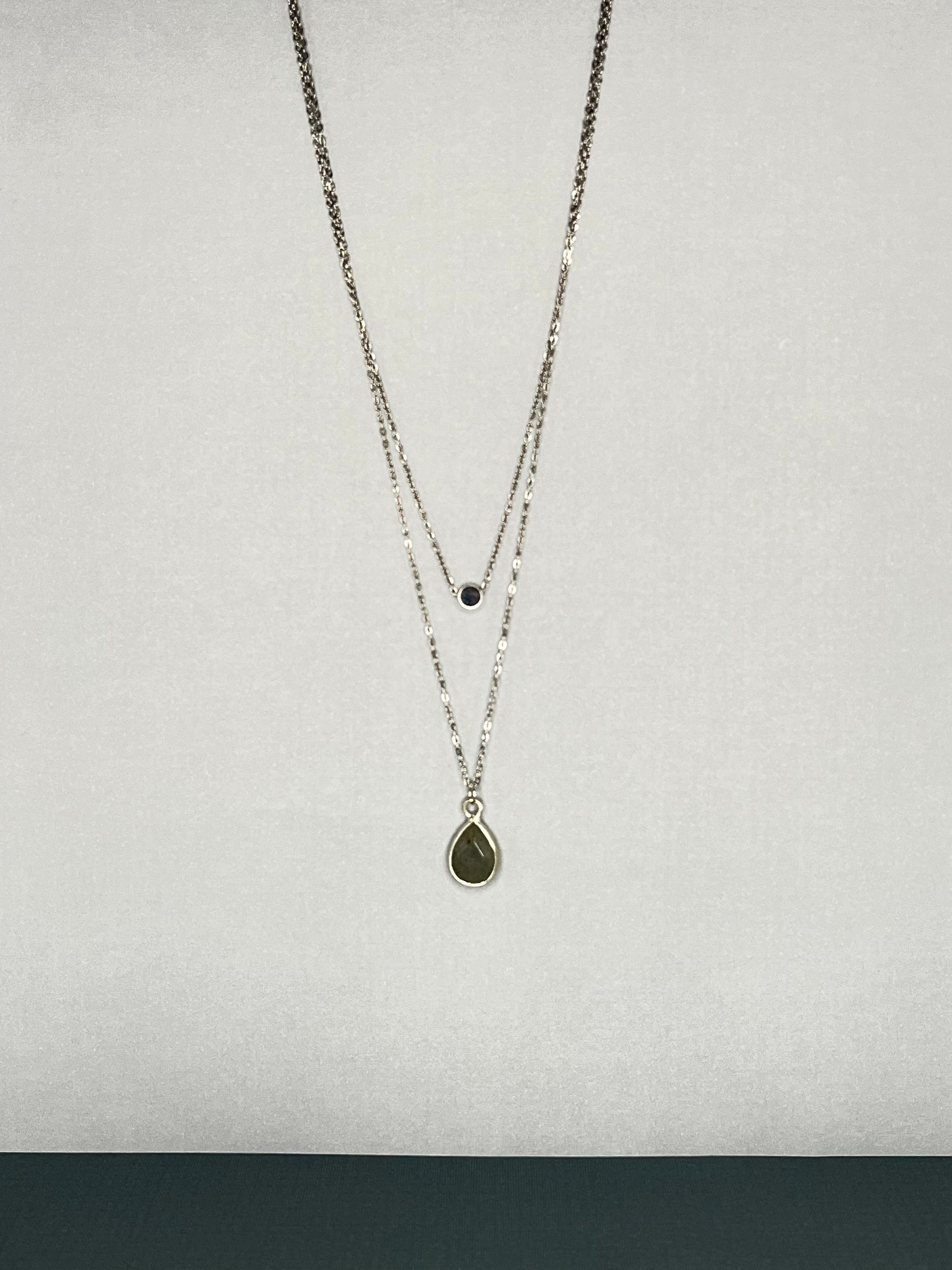 Labradorite Stone Layered Necklace