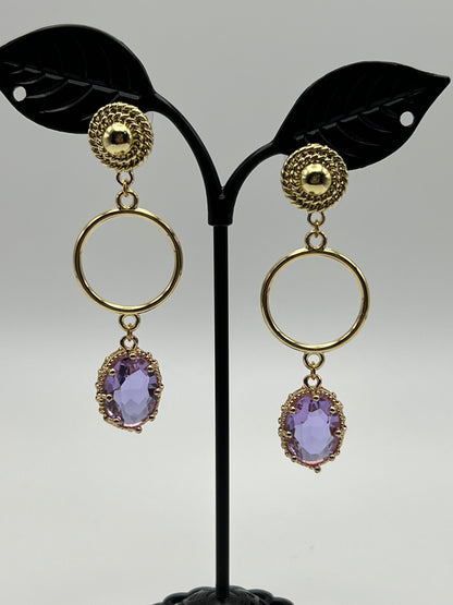 Elegant Round Drop Earrings