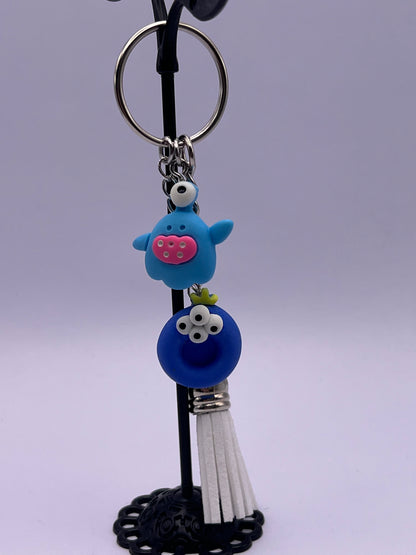 Monsters Polymer Clay Keychain