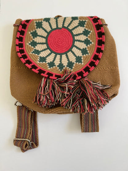 Bohemian Knitted Backpack