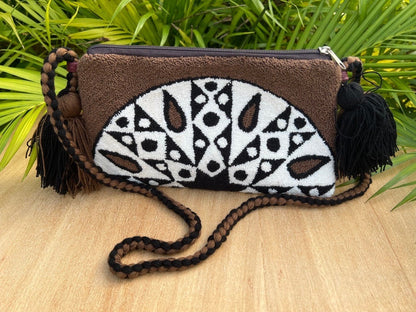 Unique Geometric Pattern Shoulder Bag