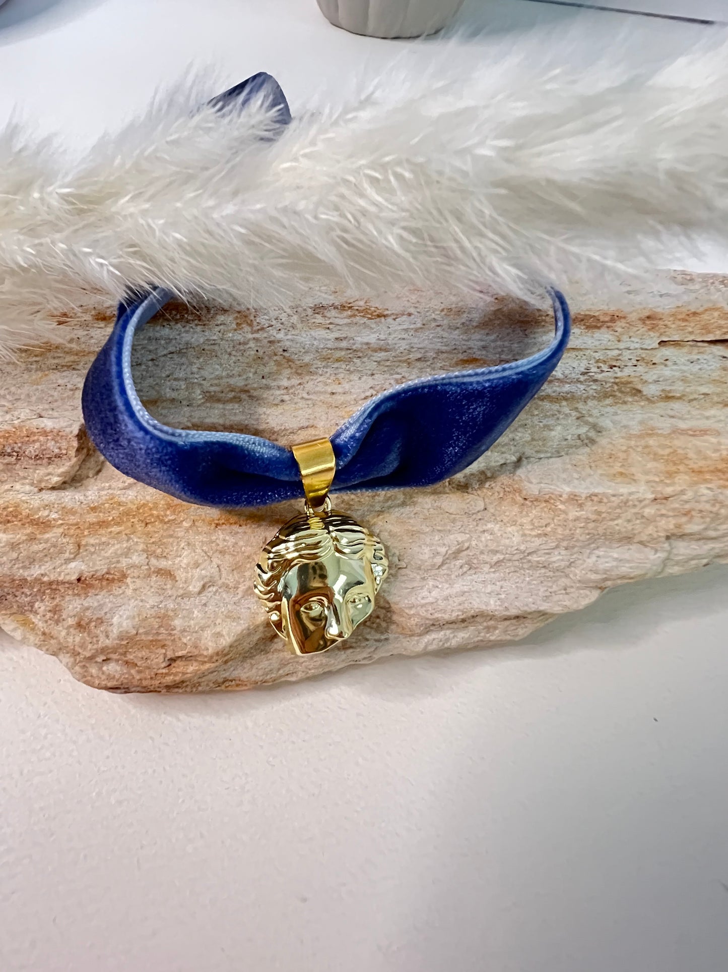 Regency Velvet Choker with Pendant