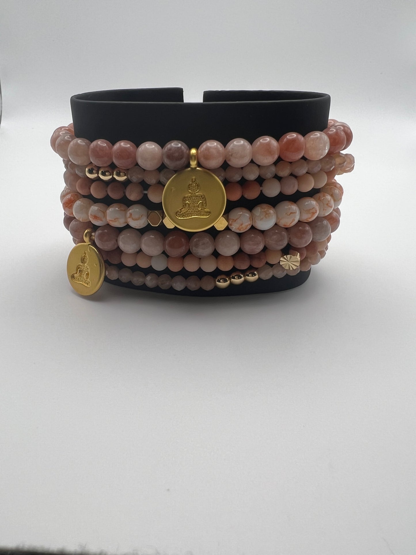 Buddha Stackable Bead Bracelet Set