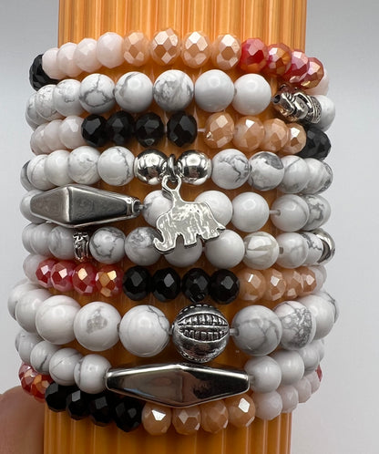 Bohemian Stackable Bead Bracelet Set