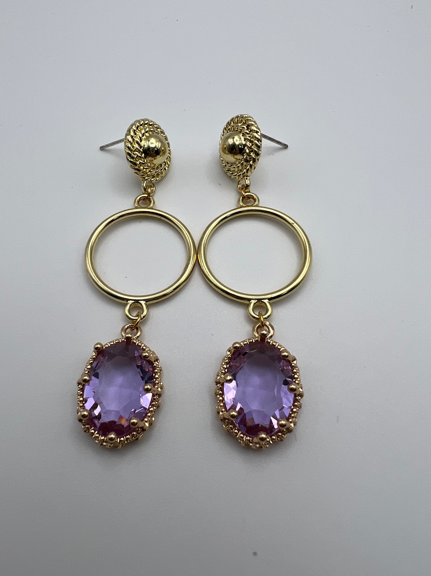 Elegant Round Drop Earrings