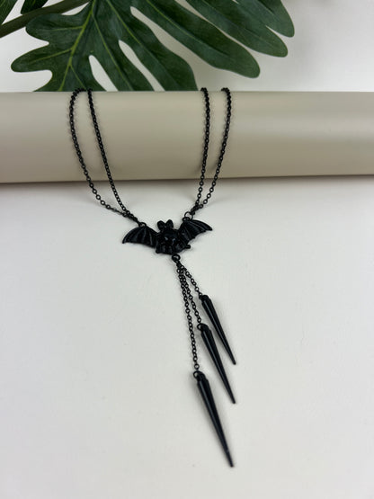 Classic Black Goth Statement Necklace