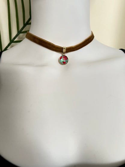 Pop-of-color Charm Choker