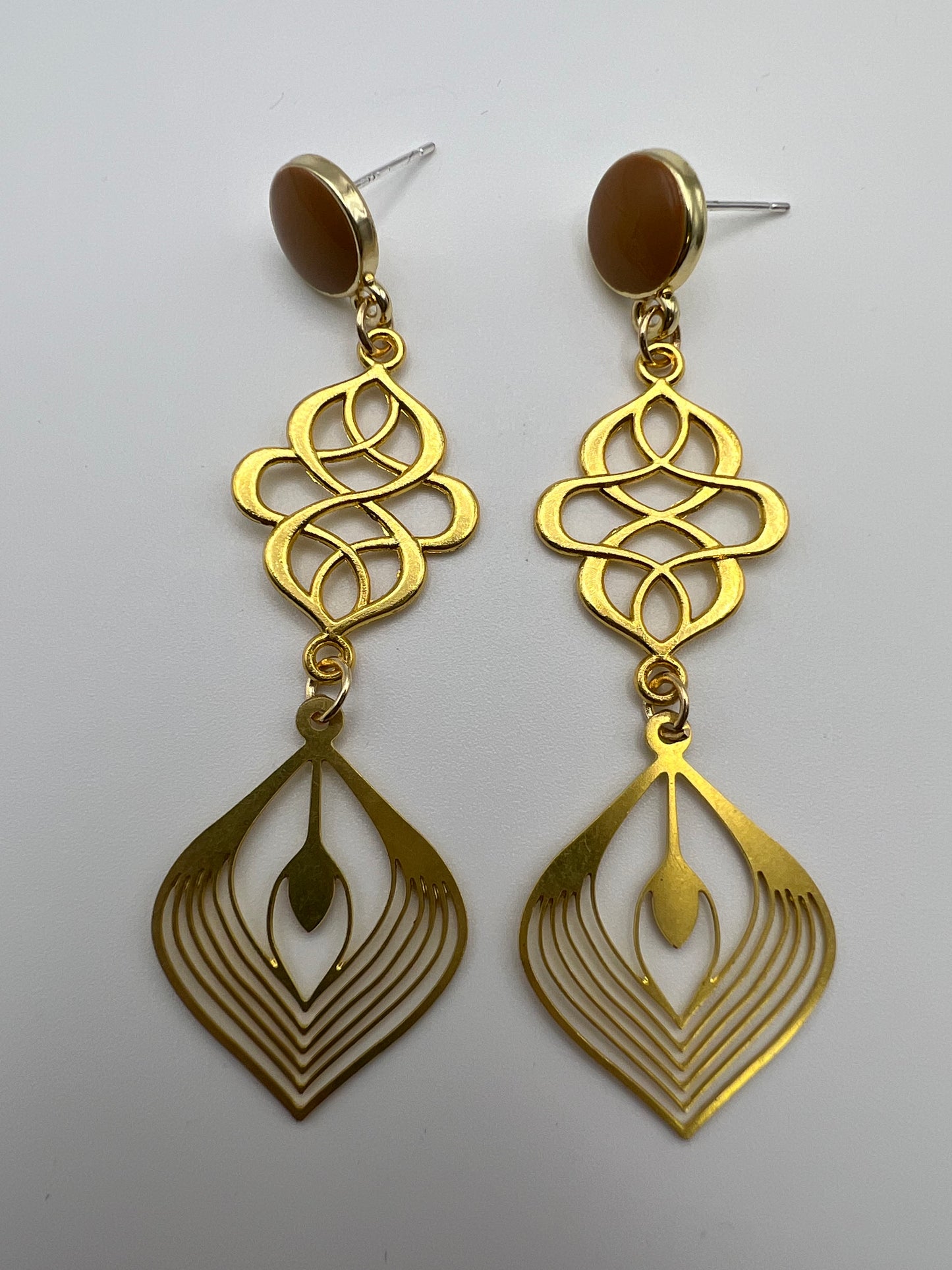 Art Deco-Inspired Drop Earrings