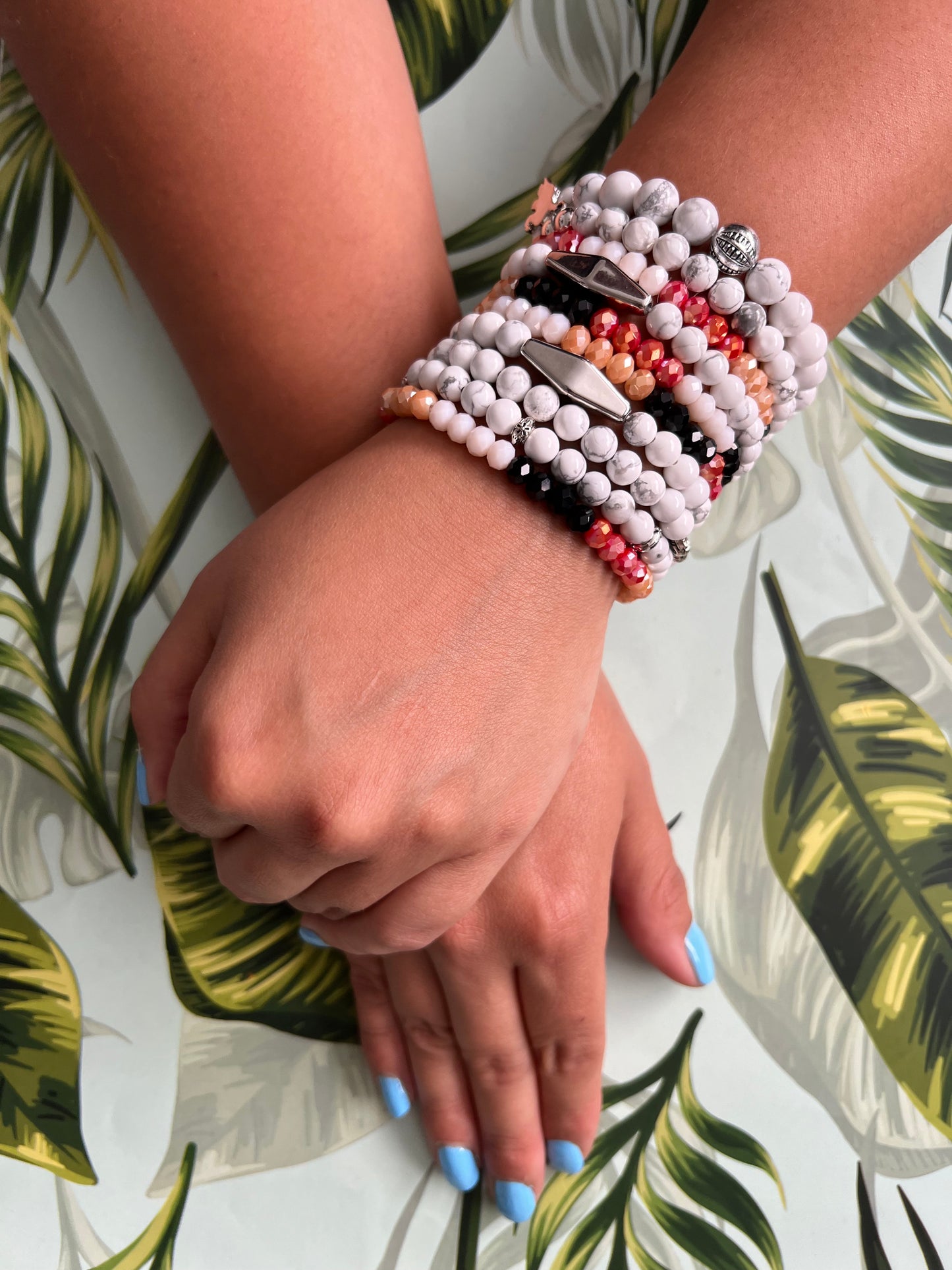 Bohemian Stackable Bead Bracelet Set