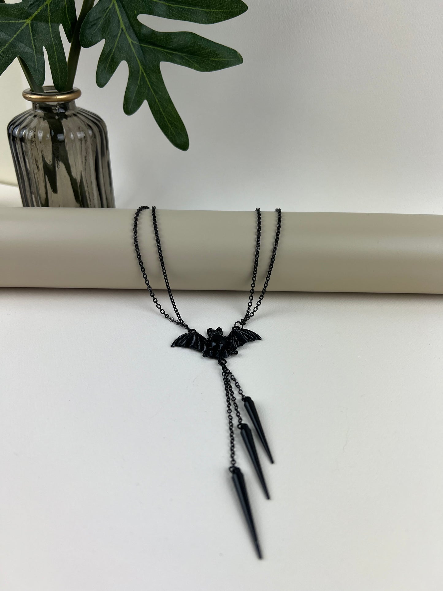 Classic Black Goth Statement Necklace