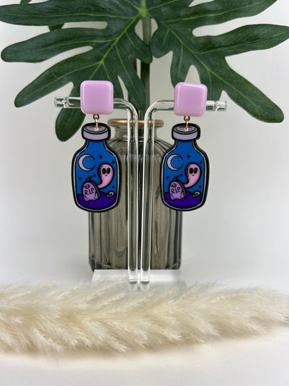 Paste Goth Spooky Earrings