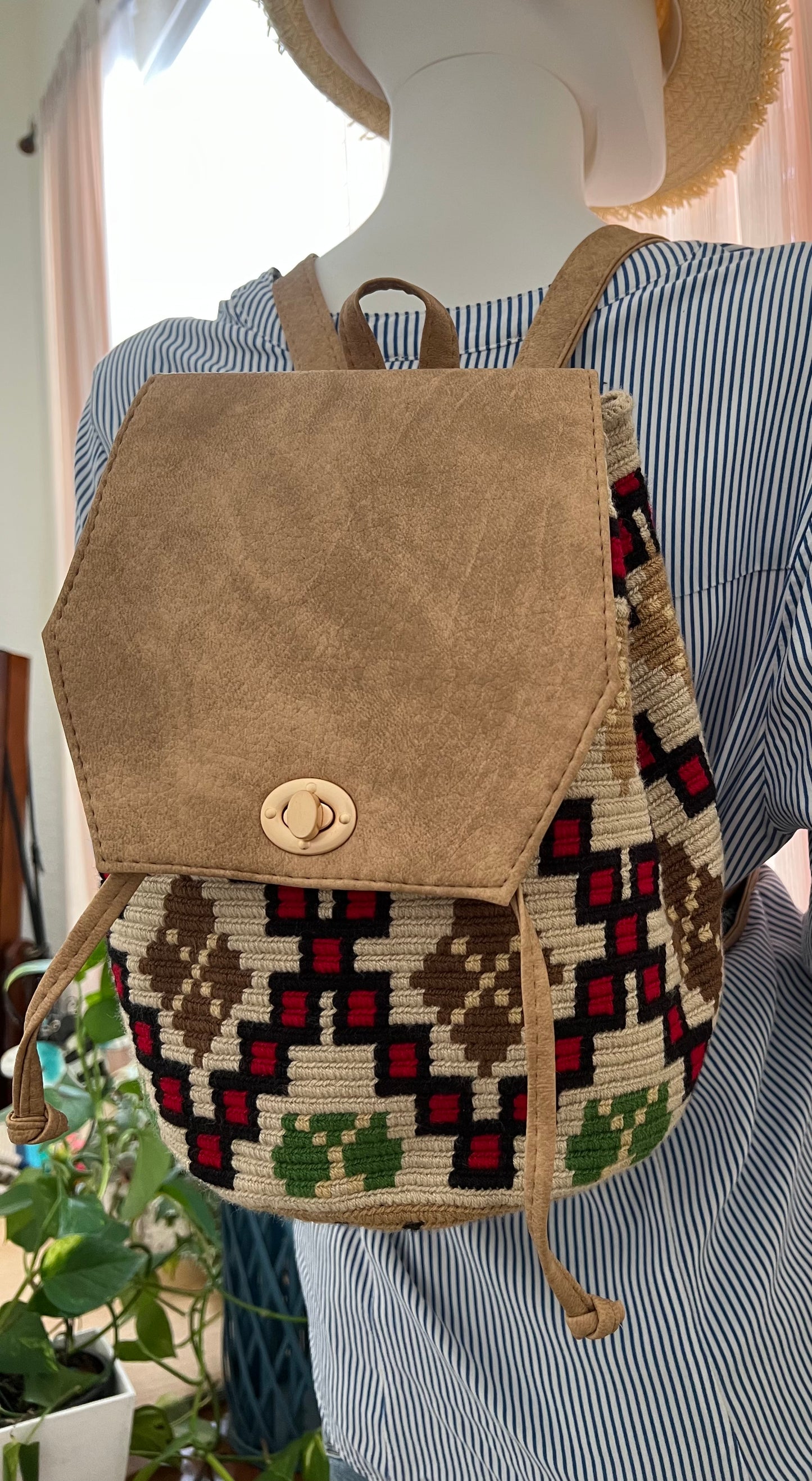 Artsy Handwoven Backpack