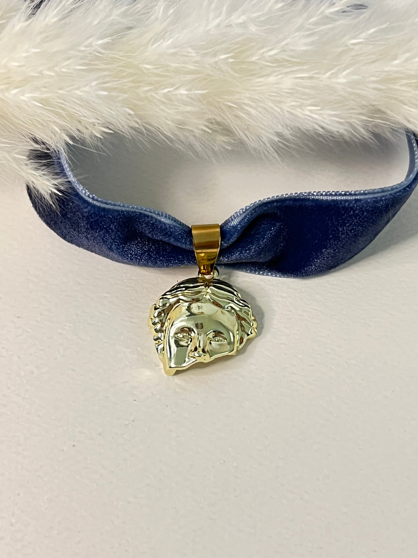 Regency Velvet Choker with Pendant