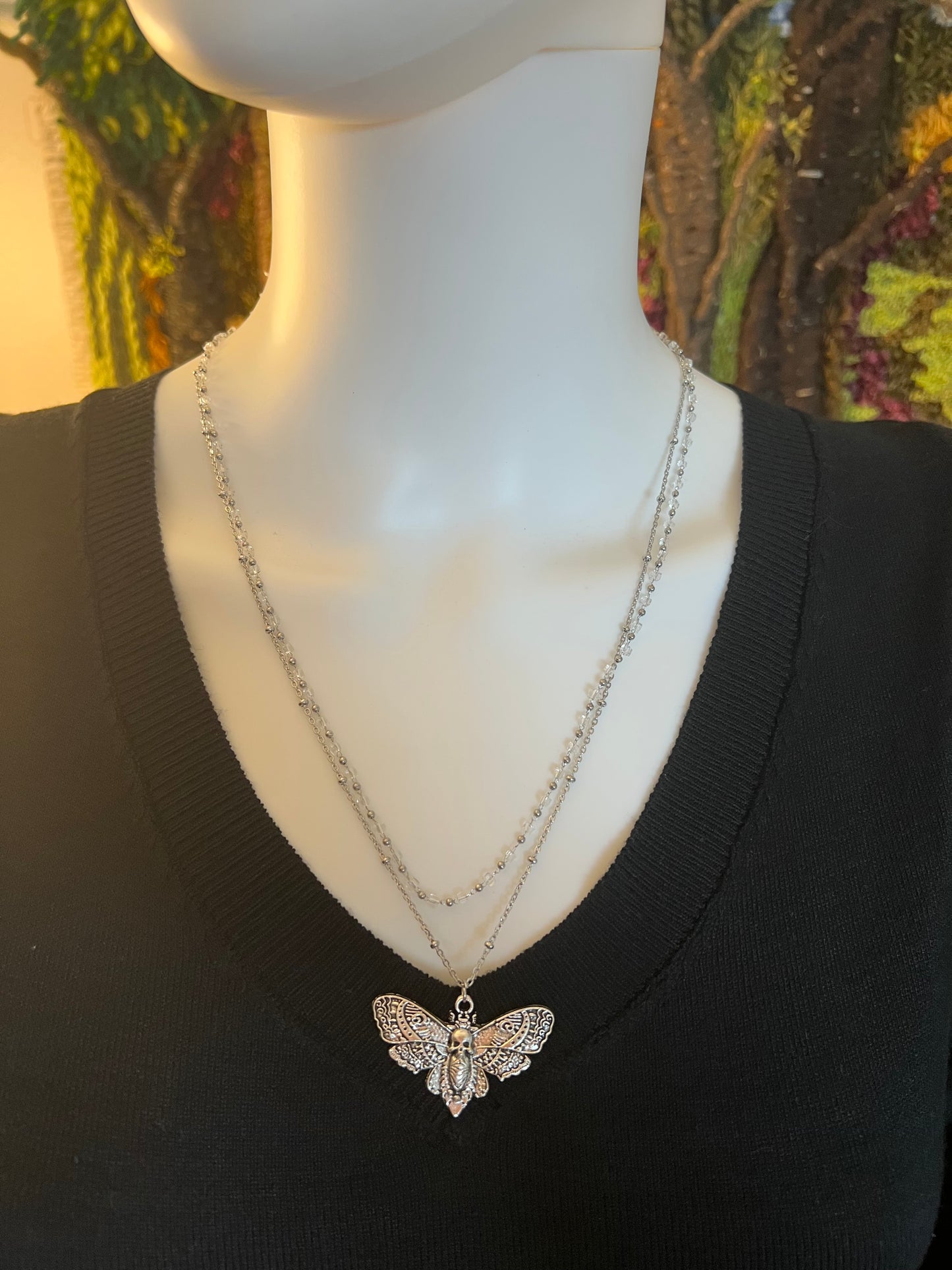 Moth Layered Necklace