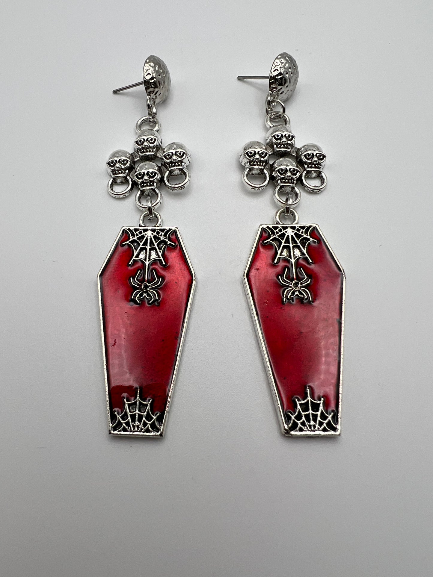 Vampire Coffin Statement Gothic Earrings