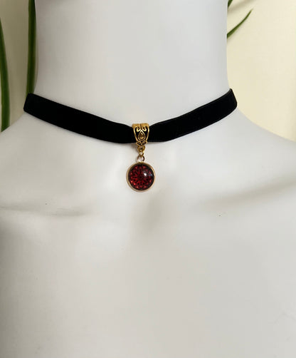 Pop-of-color Charm Choker