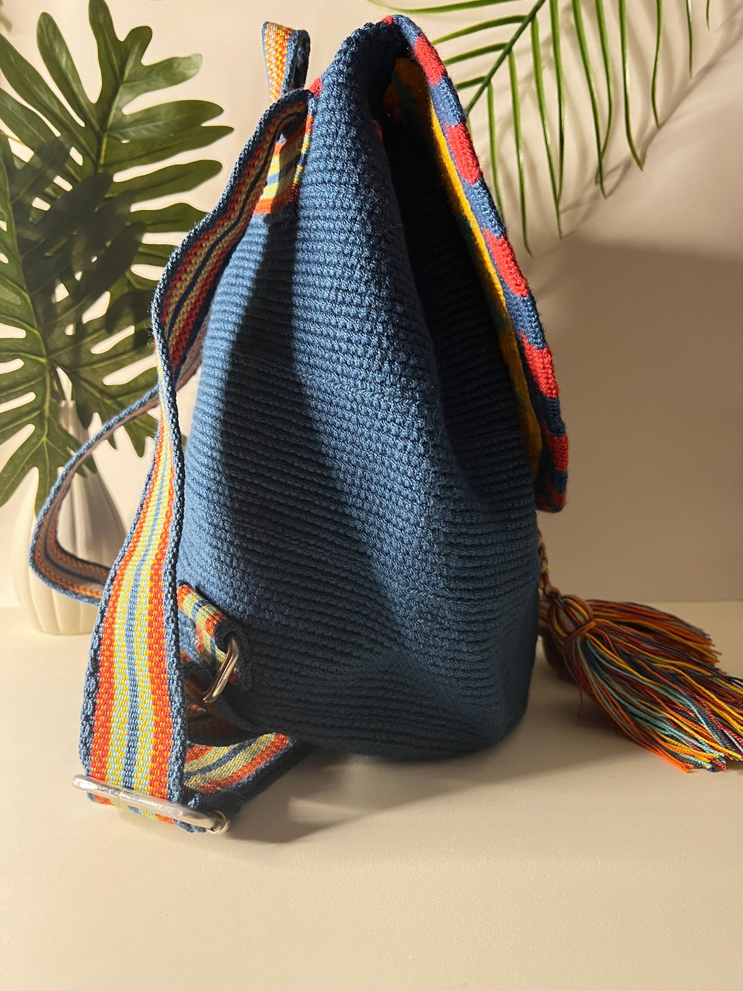 Colorful Handwoven Backpack