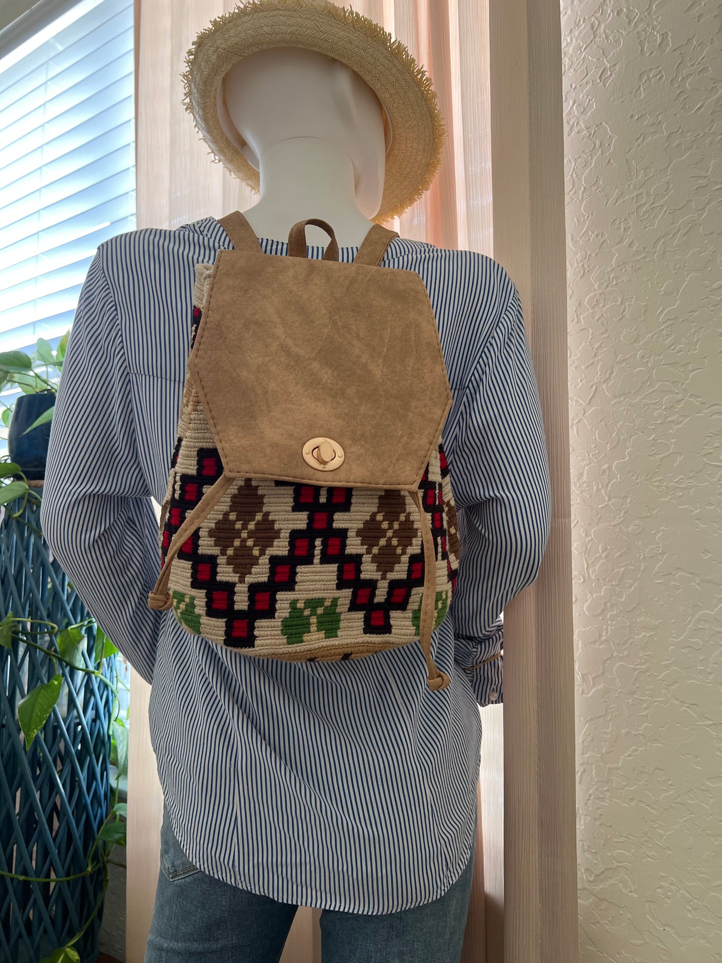 Artsy Handwoven Backpack