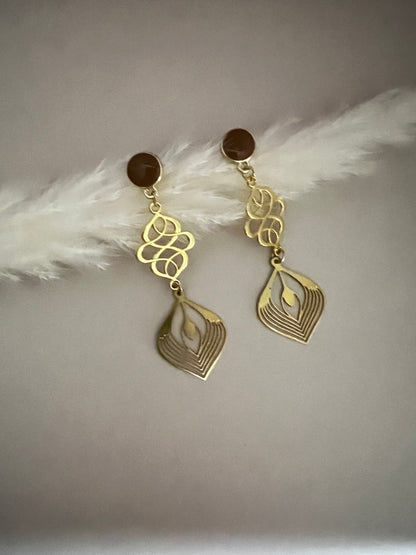 Art Deco-Inspired Drop Earrings