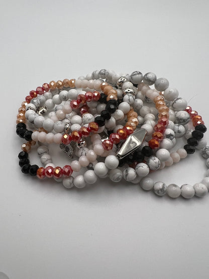 Bohemian Stackable Bead Bracelet Set