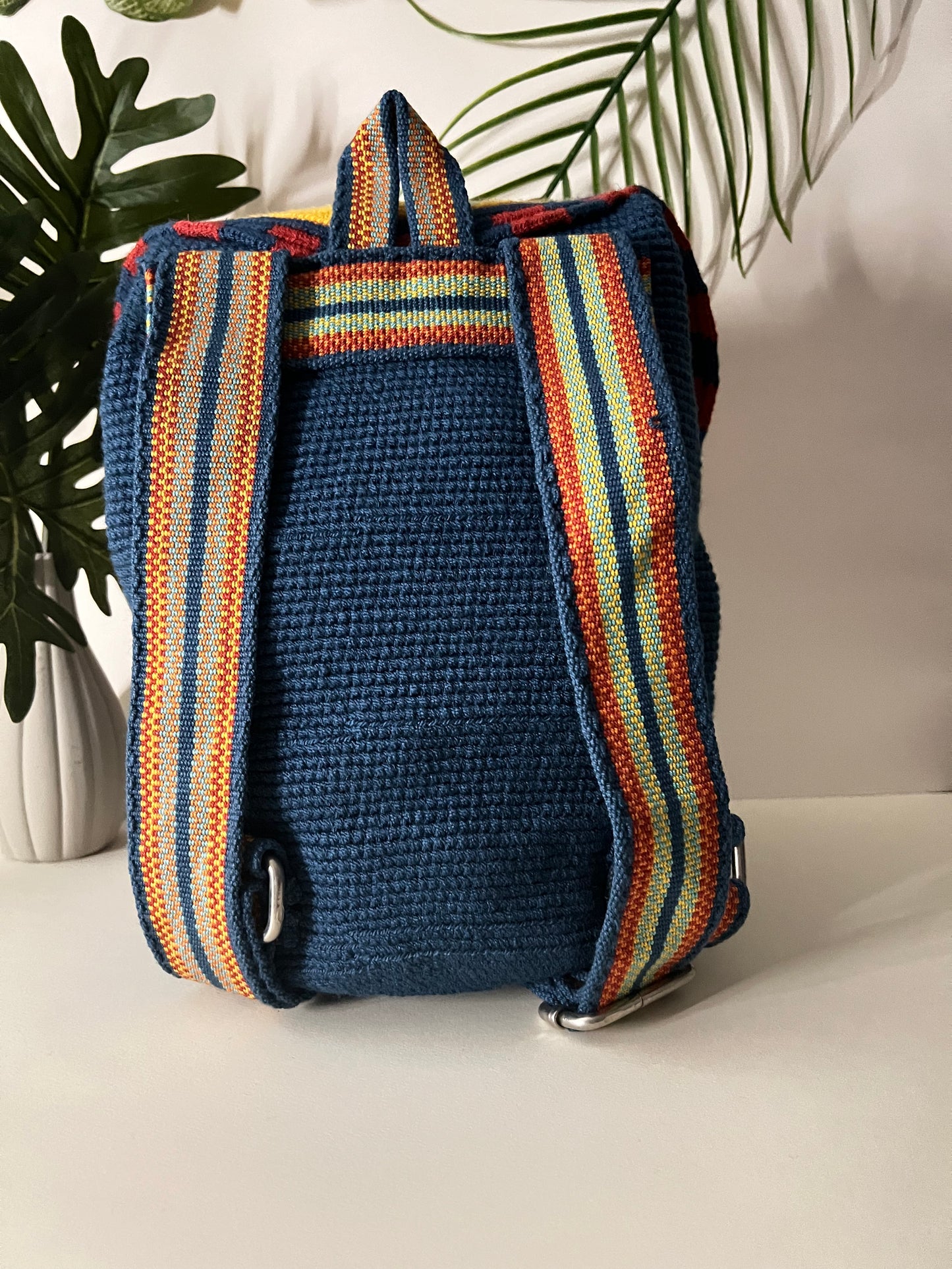 Colorful Handwoven Backpack