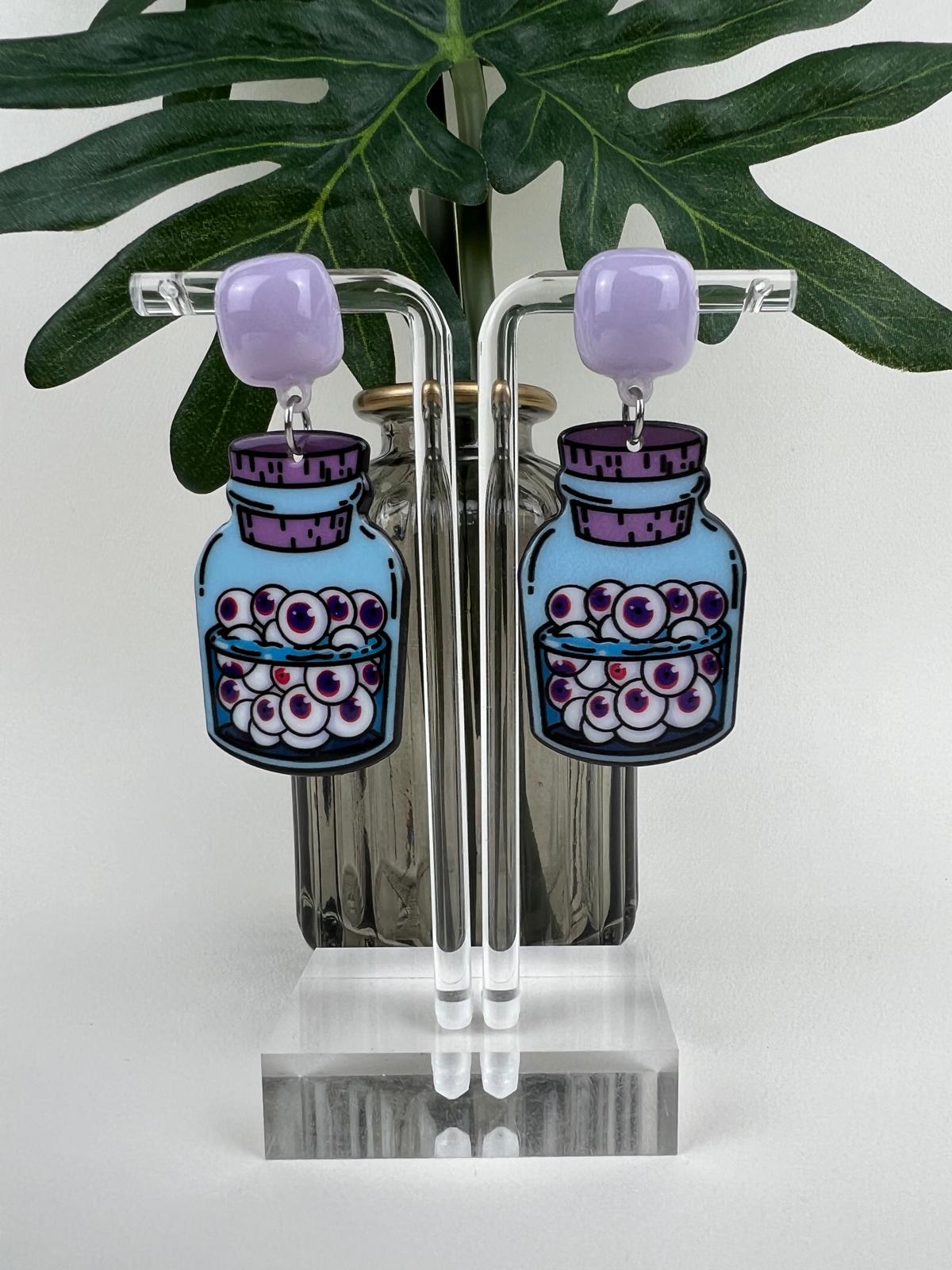 Paste Goth Spooky Earrings