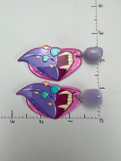 Pastel Goth Vampire Mouth Earrings