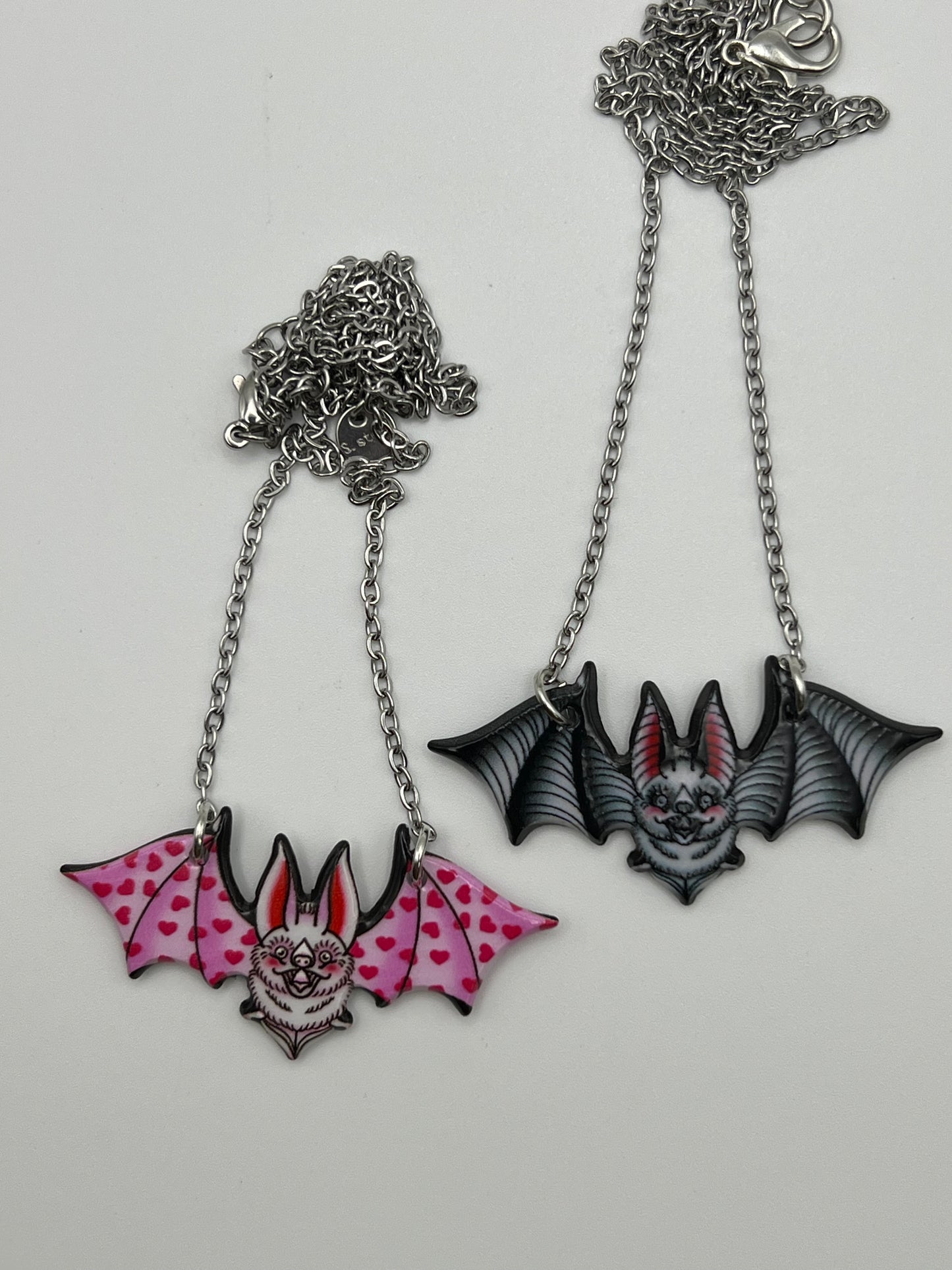 Pastel Goth Vampire Bat Necklace