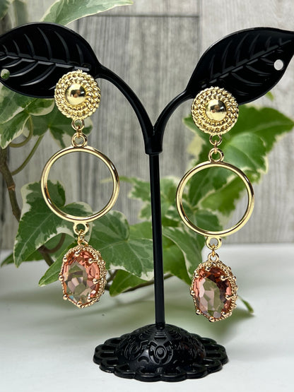 Elegant Round Drop Earrings