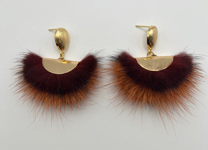 Glam Feather Dangle Earrings