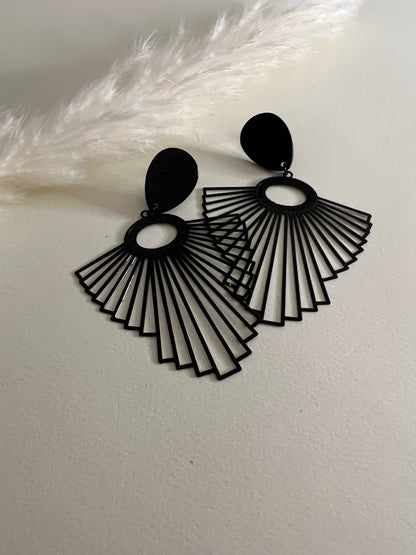 Art Deco-Inspired Oversized Earrings