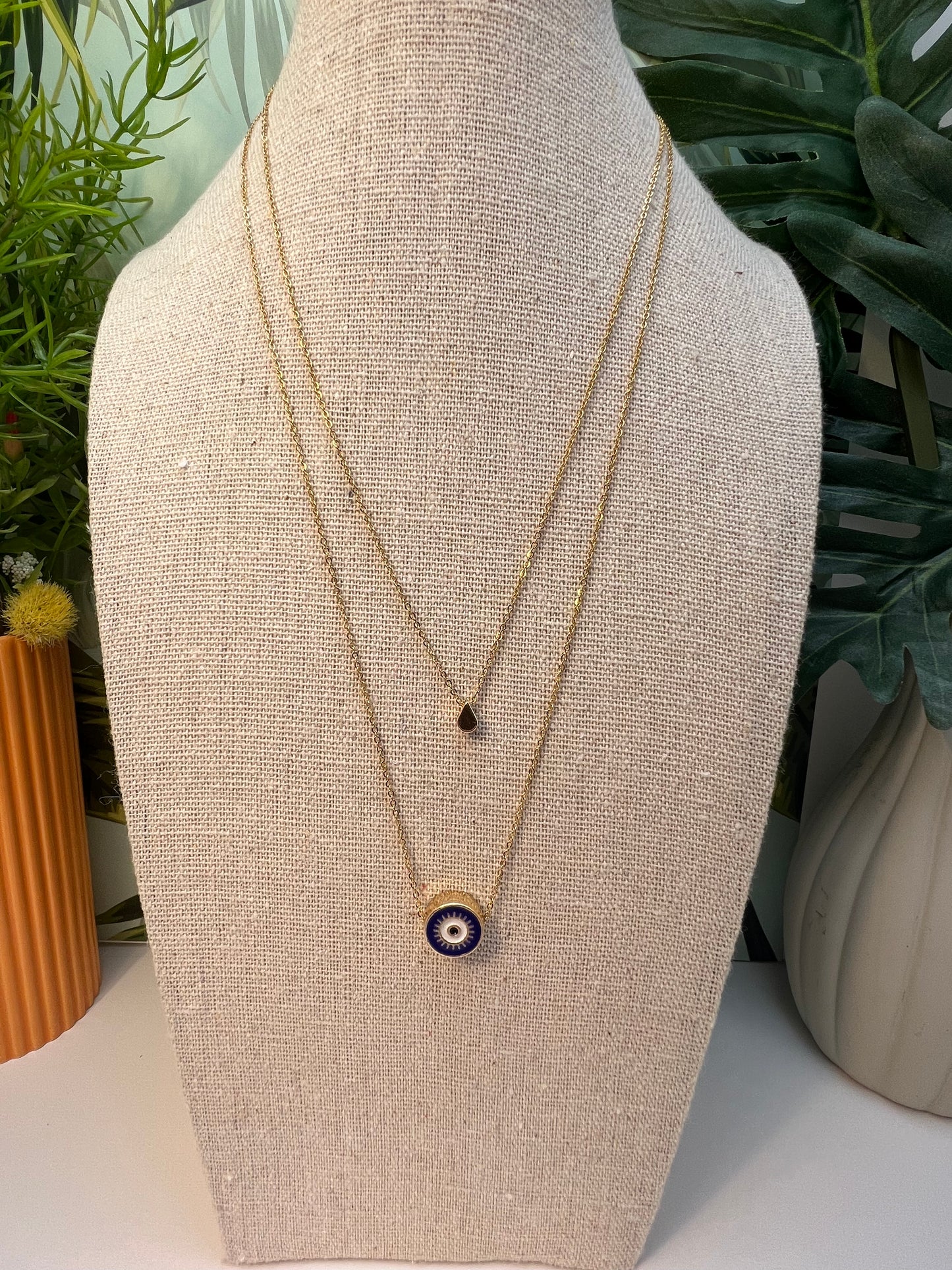 Minimalist Evil Eye Necklace