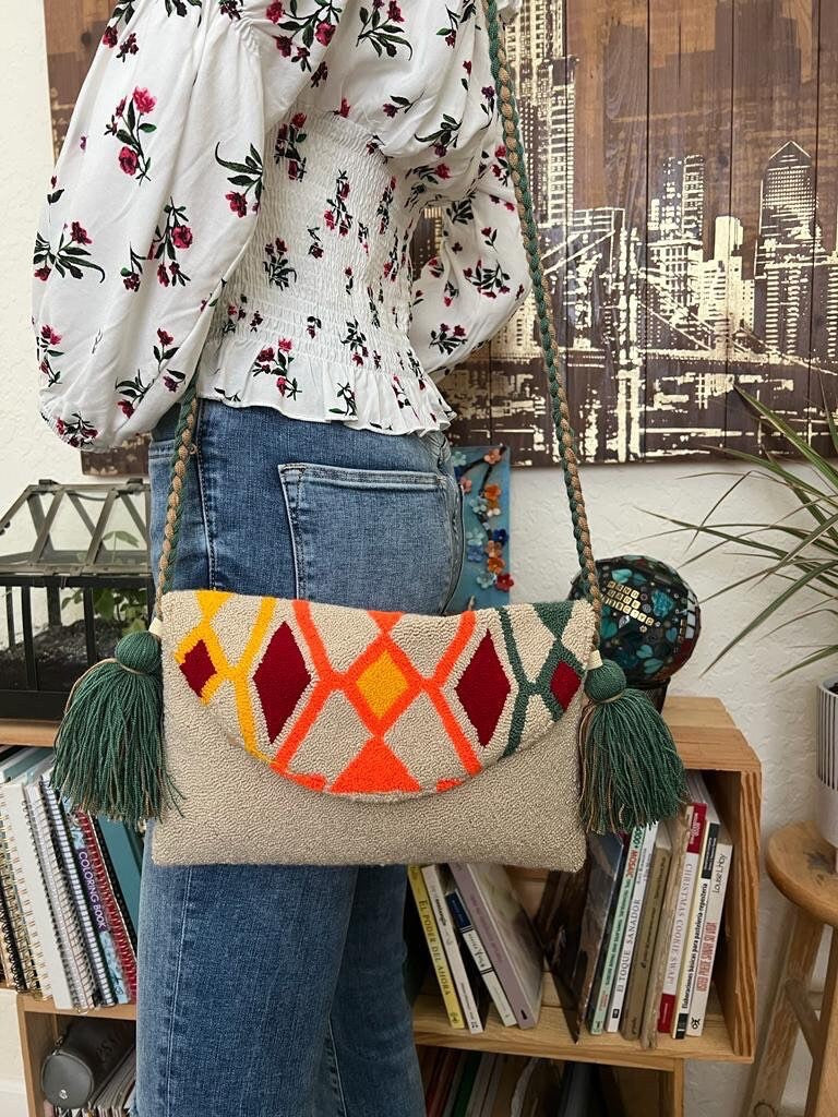 Colorful Handwoven Shoulder Bag