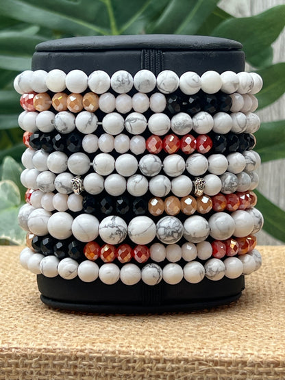 Bohemian Stackable Bead Bracelet Set