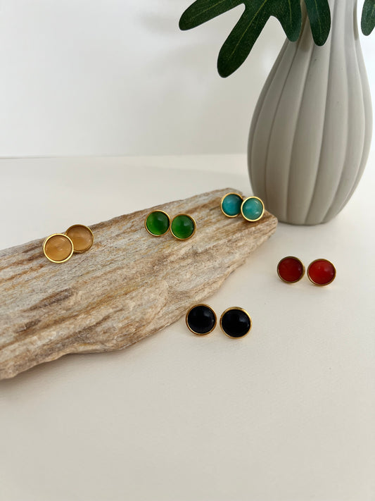 Pop-of-Color Stud Earrings Set