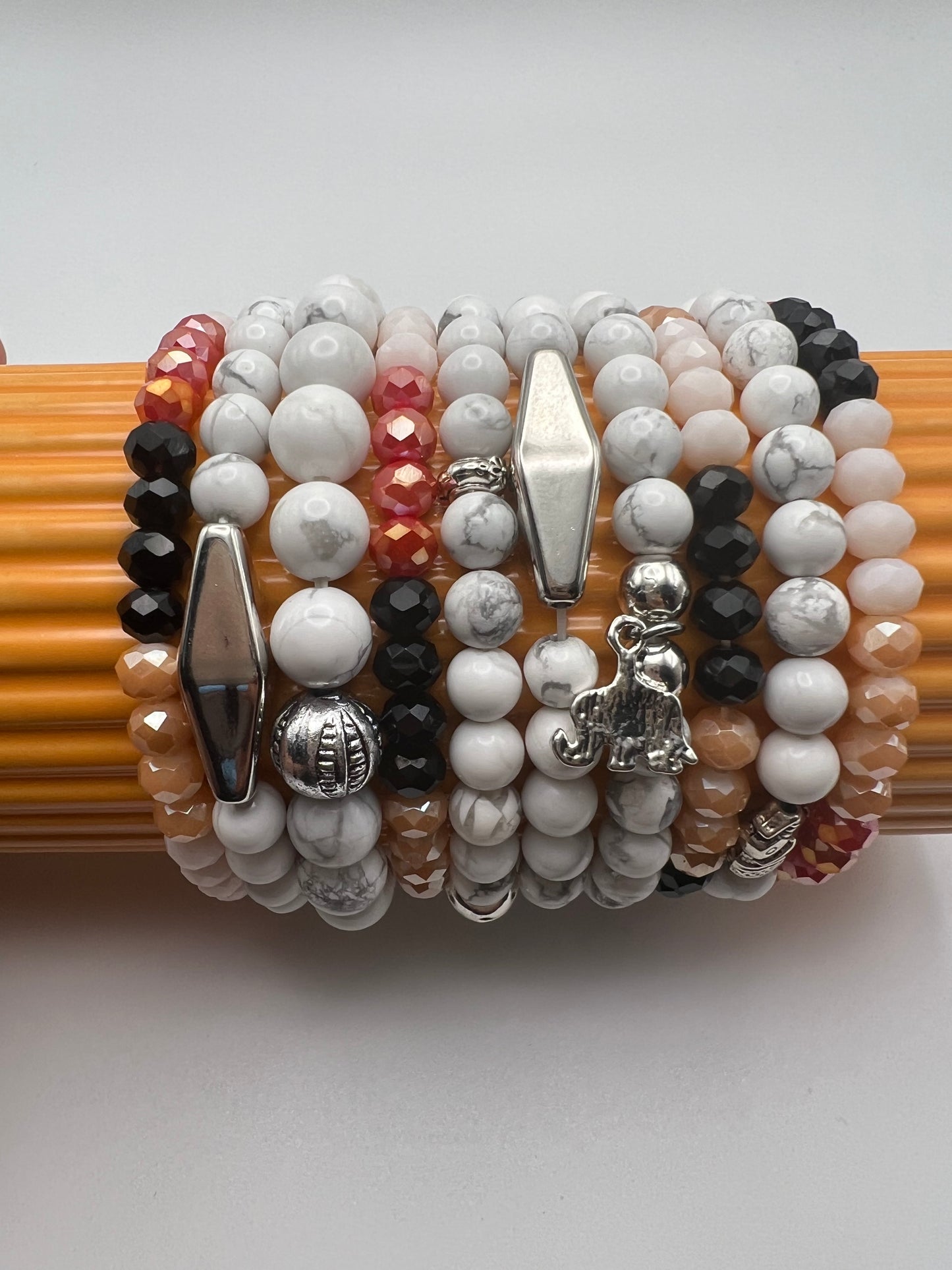 Bohemian Stackable Bead Bracelet Set