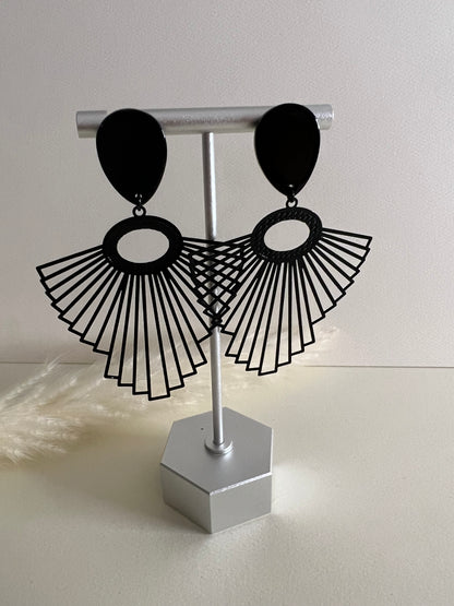 Art Deco-Inspired Oversized Earrings