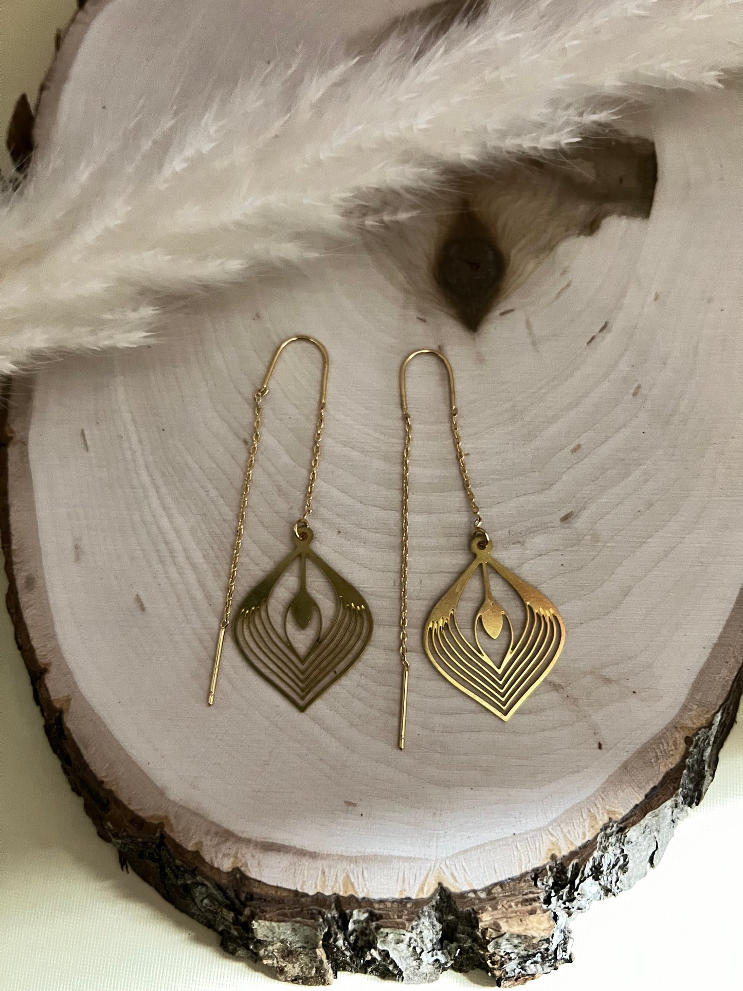 Art Deco-Inspired Drop Earrings