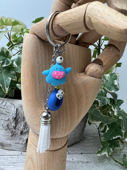 Monsters Polymer Clay Keychain