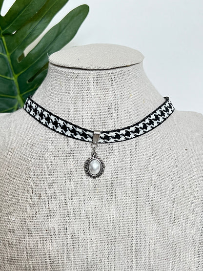 Trendy Velvet Choker with Pendant