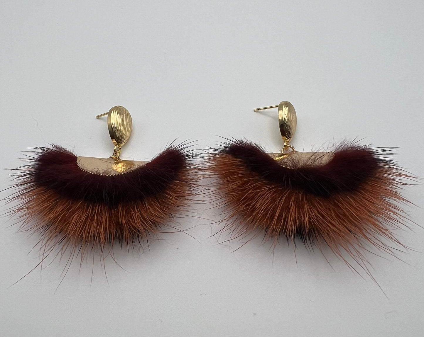 Glam Feather Dangle Earrings