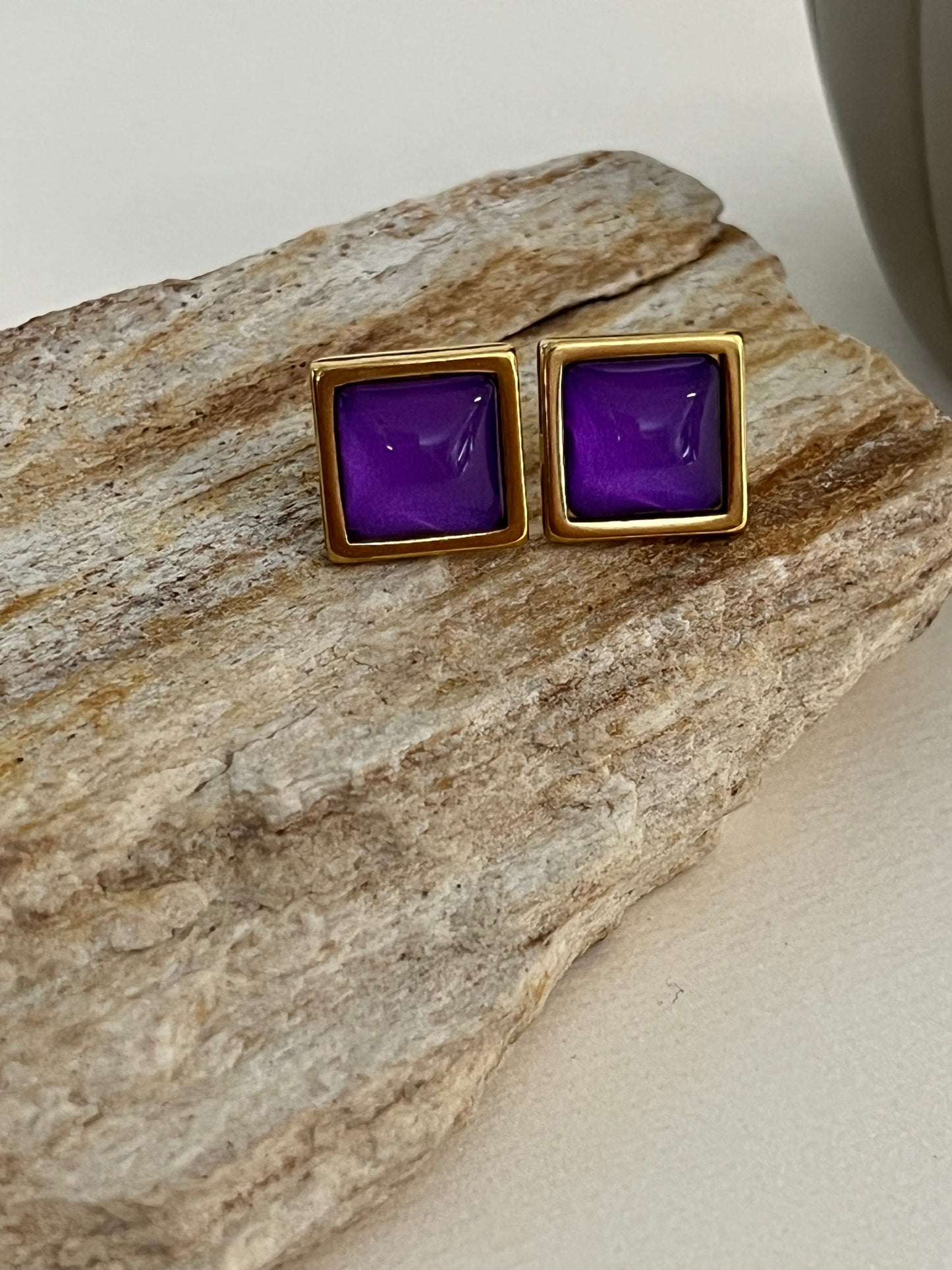 Pastel Color Stud Earrings