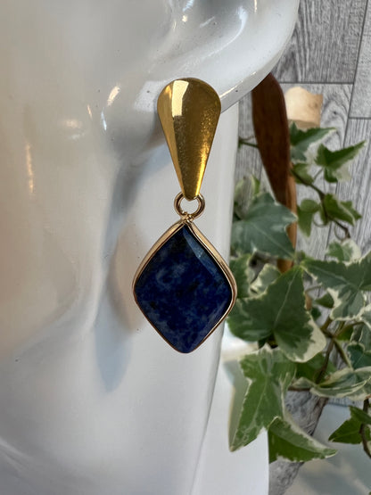 Lapis Lazuli & Aventurine Earrings