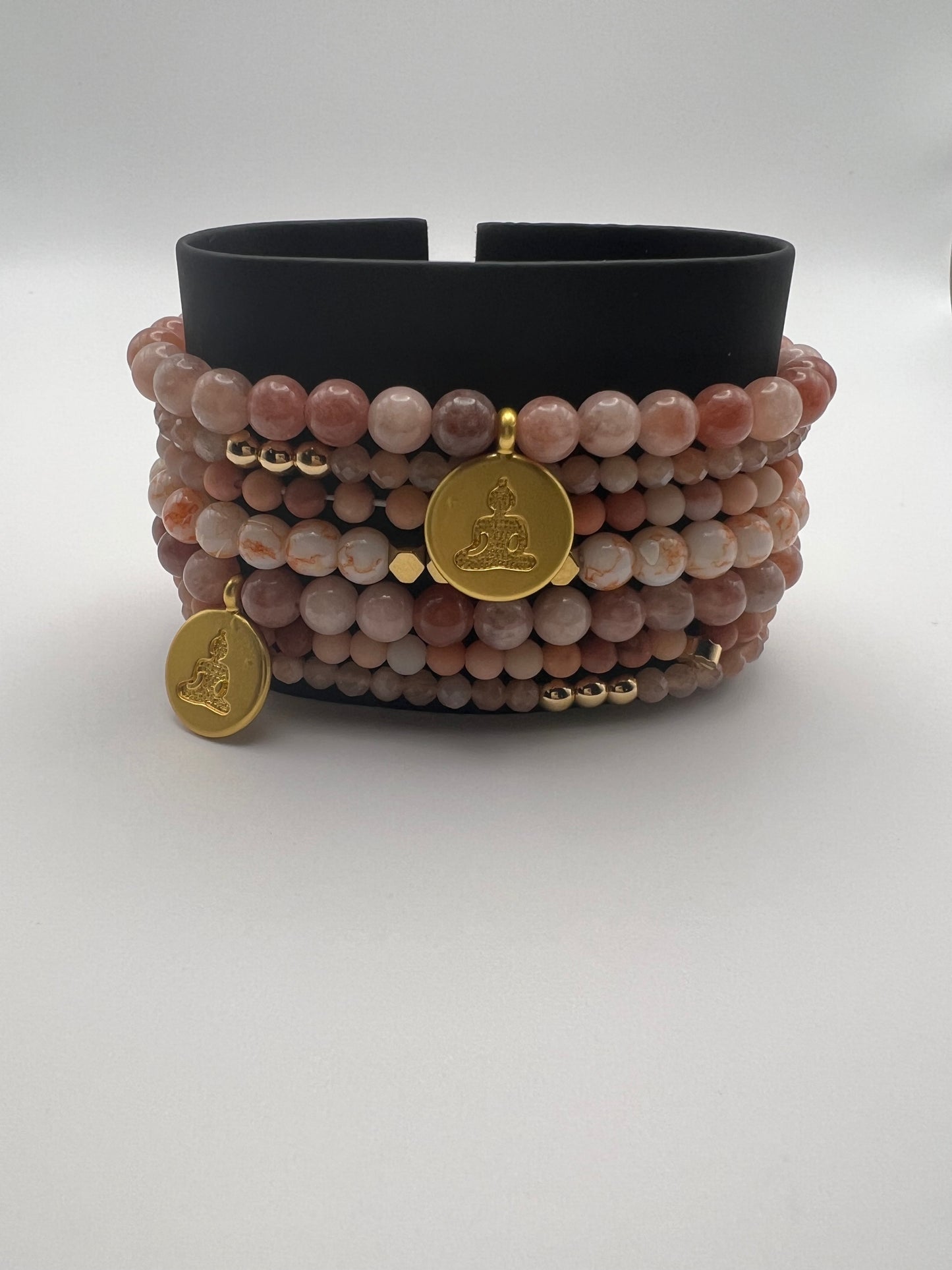 Buddha Stackable Bead Bracelet Set