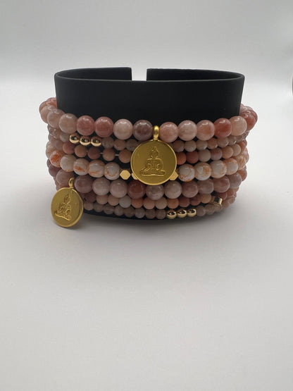 Buddha Stackable Bead Bracelet Set