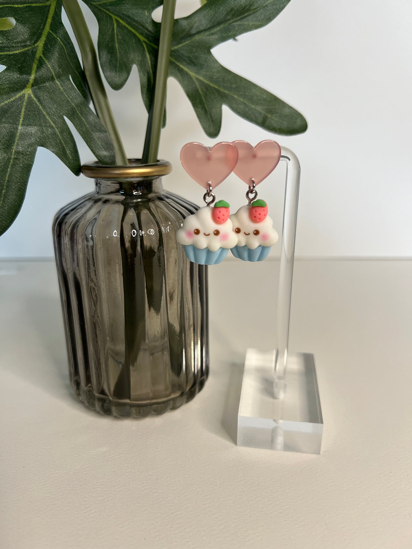 Kawaii Cupcake Dangle Earrings